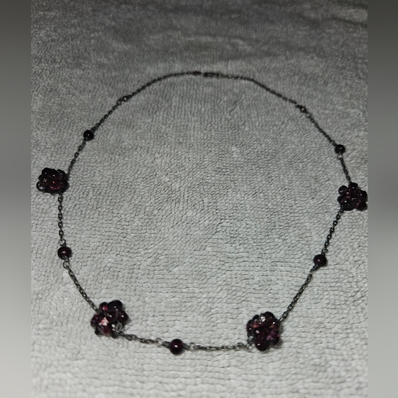 STERLING SILVER WITH BALLS AND BEADS OF GARNETS. GORGEOUS. VINTAGE. PICS 📸 - Picture 4 of 7